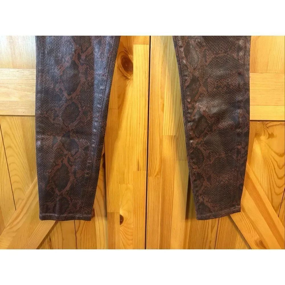 J Brand Women’s Alana High Rise Dark Eclair Coated Boa Jeans NWT Size 25 (5727) - Picture 3 of 8